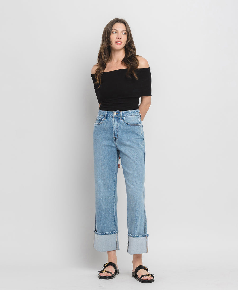 Vervet Enrapture Super High Rise Baggy Cuff Jean