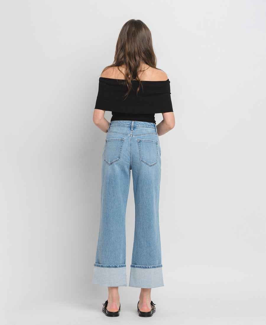 Vervet Enrapture Super High Rise Baggy Cuff Jean