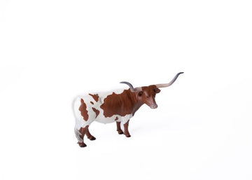 Little Buster Texas Longhorn Steer Red/White