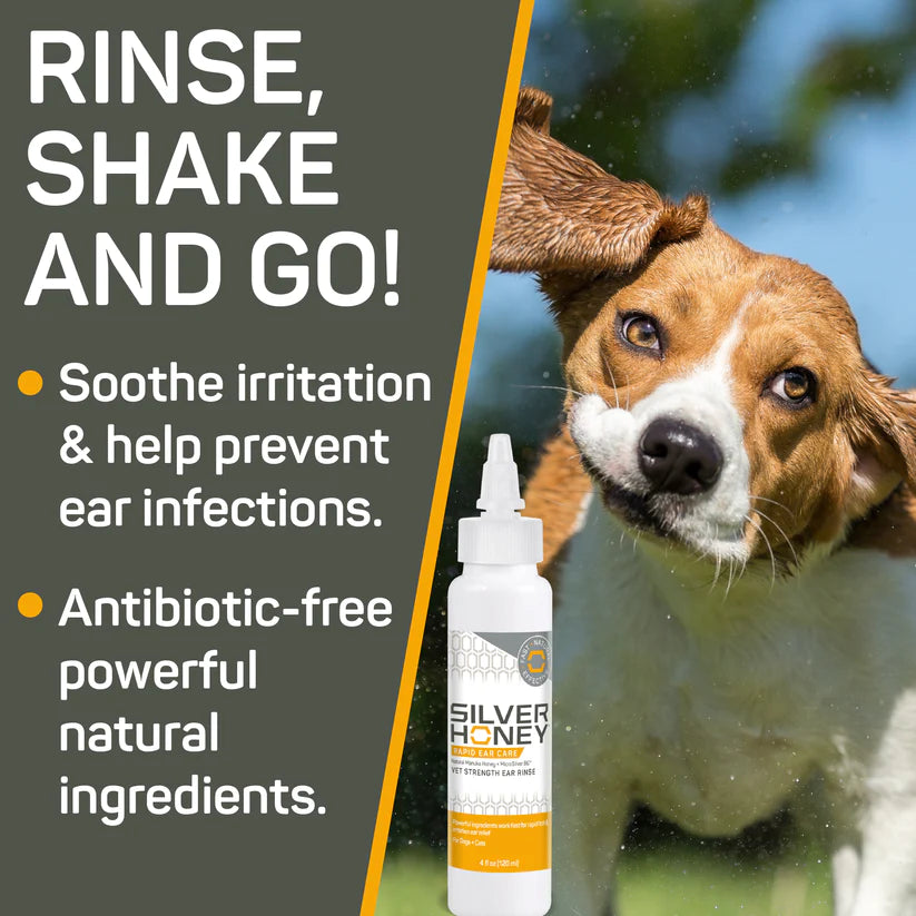 Absorbine Silver Honey Rapid Ear Care Vet Strength Ear Rinse