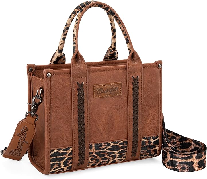 Wrangler Leopard Crossbody Tote