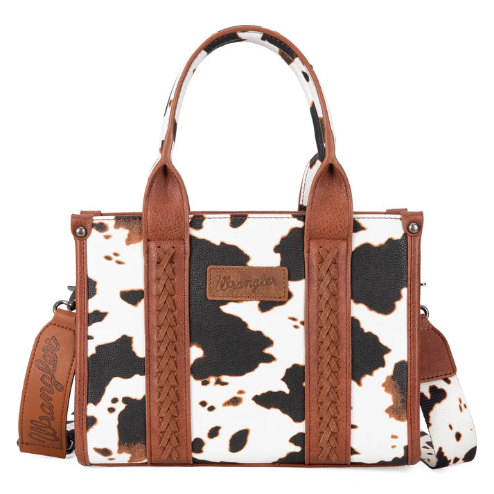 Wrangler Cowhide Print Totes Assorted
