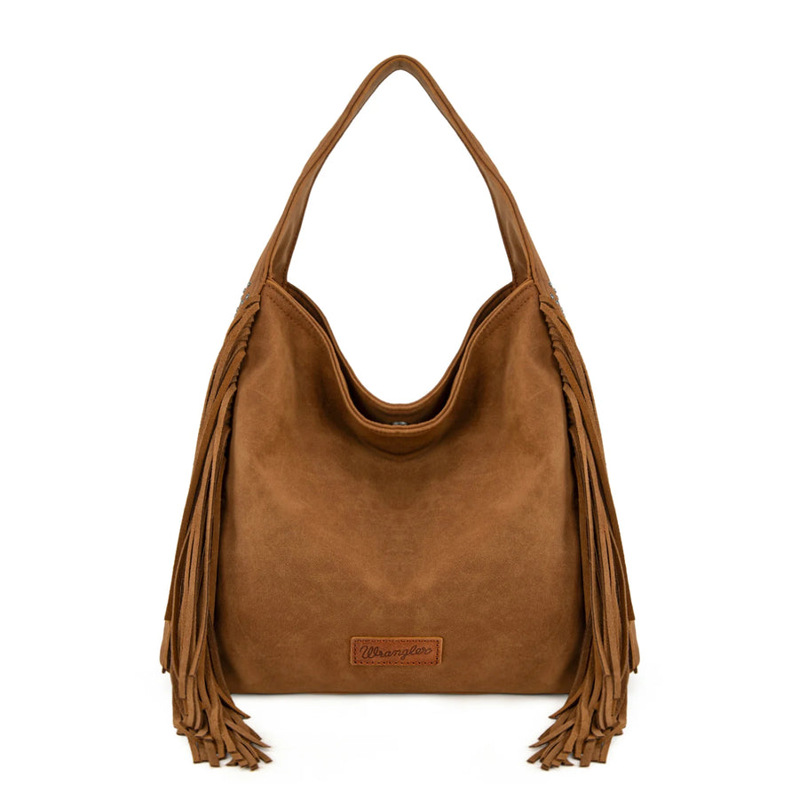 Wrangler Fringe Studded Hobo Bag