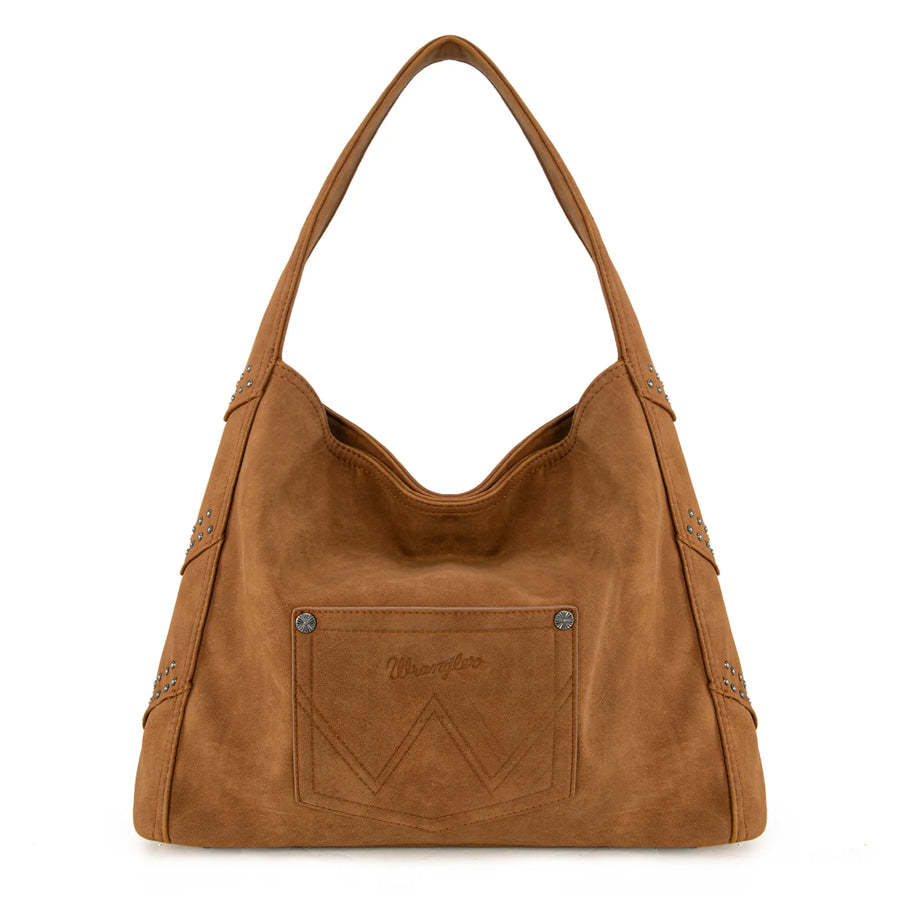 Wrangler Fringe Studded Hobo Bag