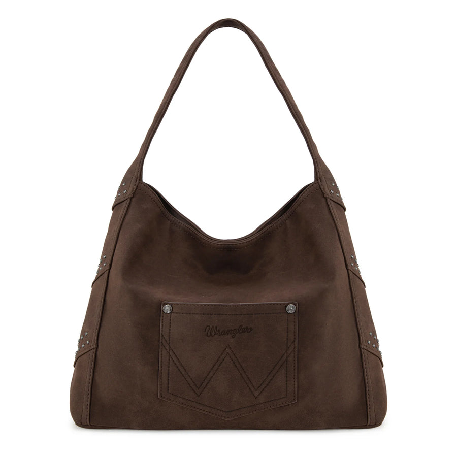 Wrangler Fringe Studded Hobo Bag