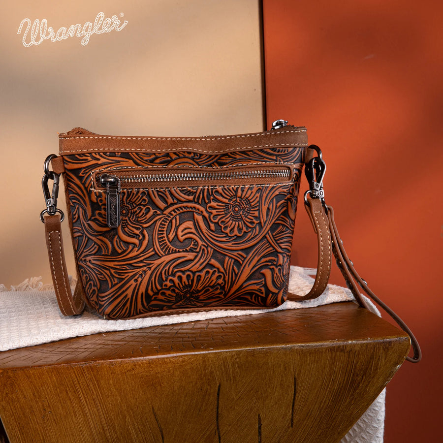 Wrangler Genuine Hair-On Cowhide Crossbody
