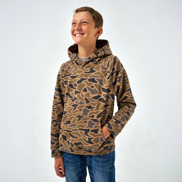 Burlebo Boys F. Hoodie Guage Camo