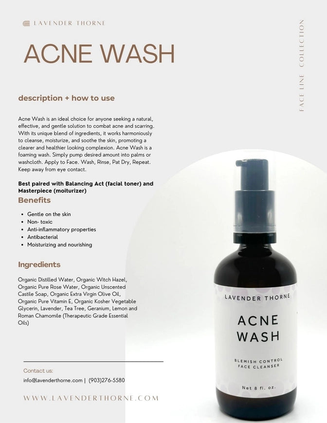 Lavender Thorn Acne Face Wash