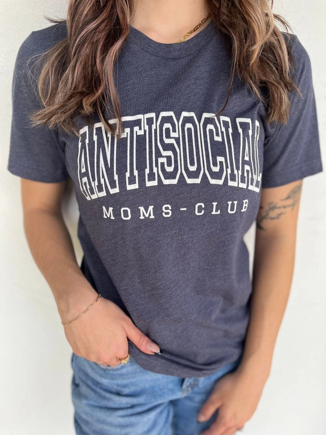 AA Antisocial Moms Club Tee