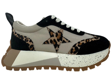 Very G Joey Black Leopard Sneaker