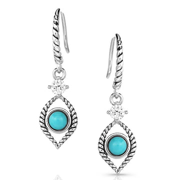 Montana Silversmith Ideal Brilliance Turquoise Crystal Earrings