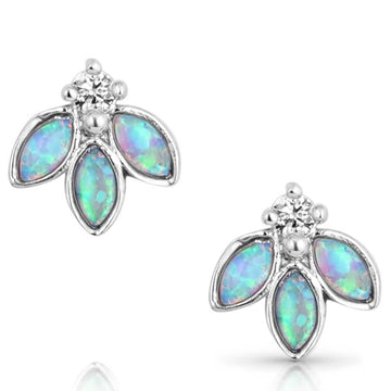 Montana Silversmith Untamed Floral Opal Crystal Earrings