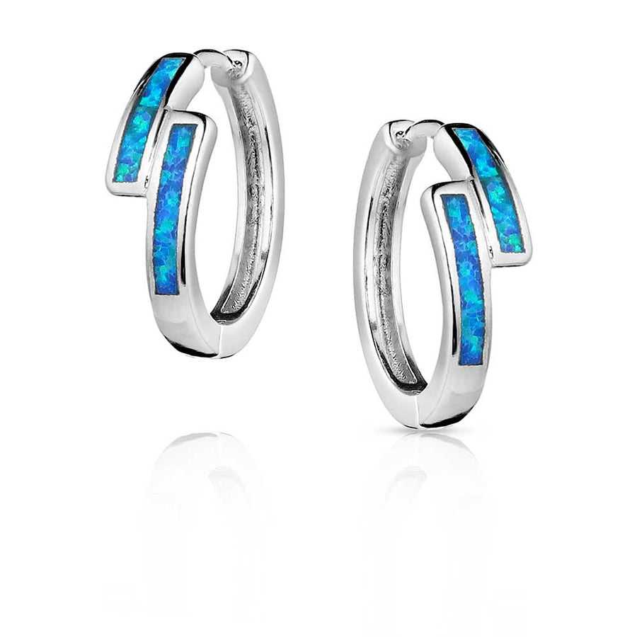 Montana Silversmith Subtle Enchantment Opal Hoop Earrings