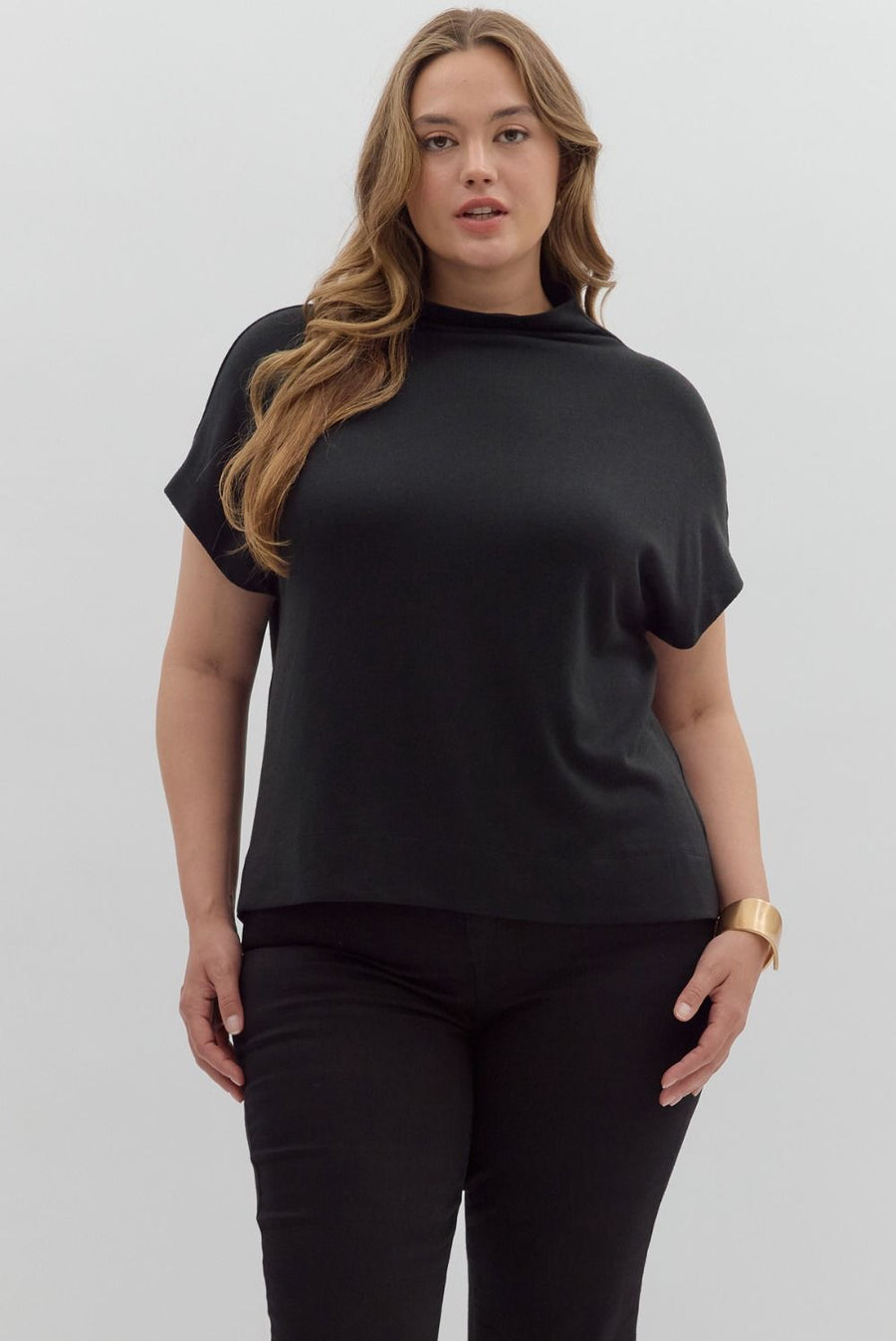 Entro *PLUS* Penelope Black Top