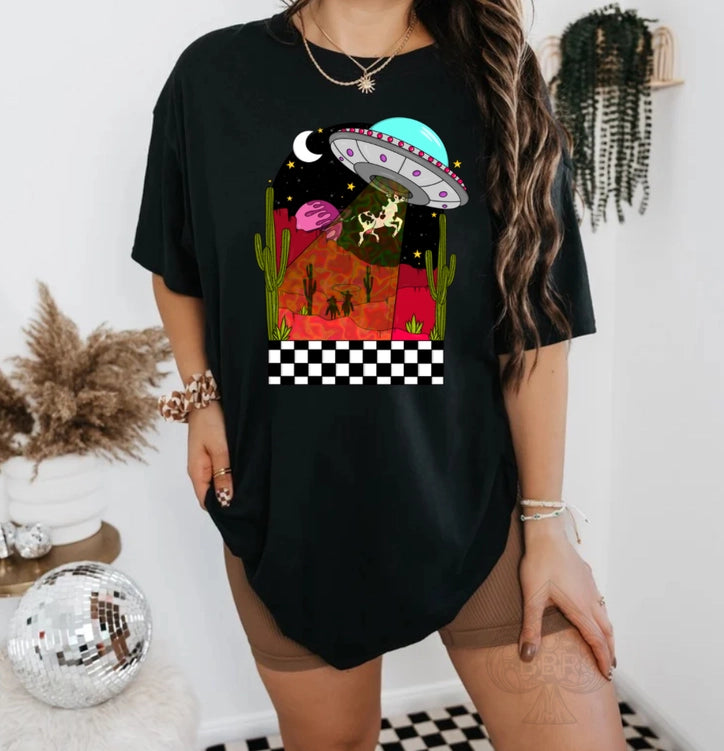 Desert Abduction Western Graphic Tee