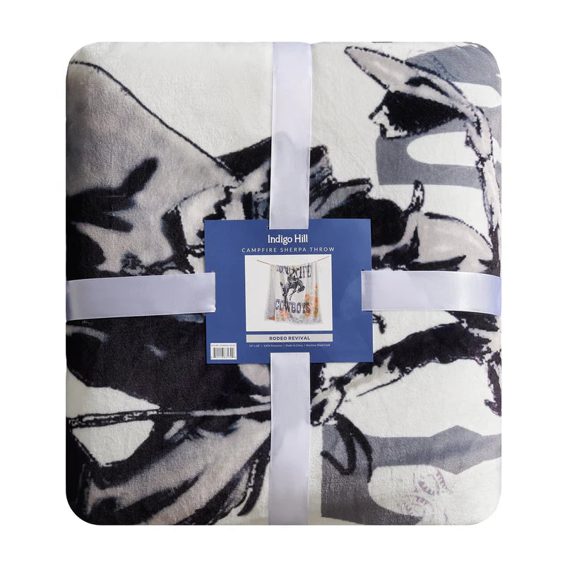 Hiend Accents Long Live Cowboys Sherpa Throw 54