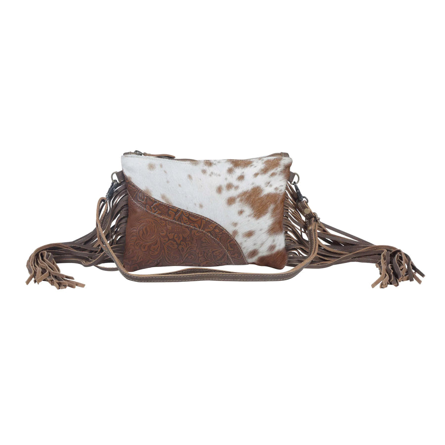 Myra Fractional Leather Crossbody