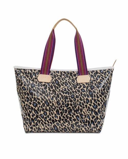 Consuela Zipper Tote Blue Jag