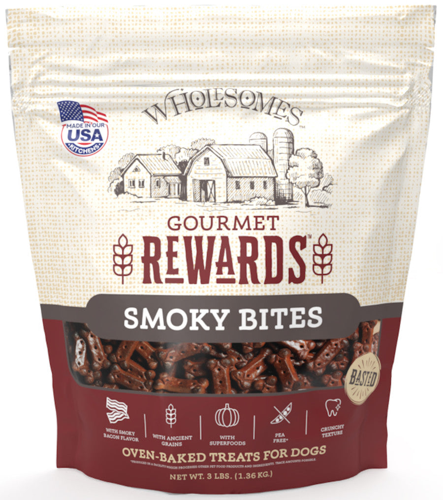 Wholesomes Rewards Smokey Bites Biscuit Dog Treats