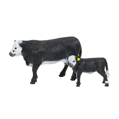 Big Country Toys Black Baldy Cow & Calf