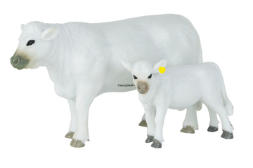 Big Country Toys Charolais Cow/Calf Set