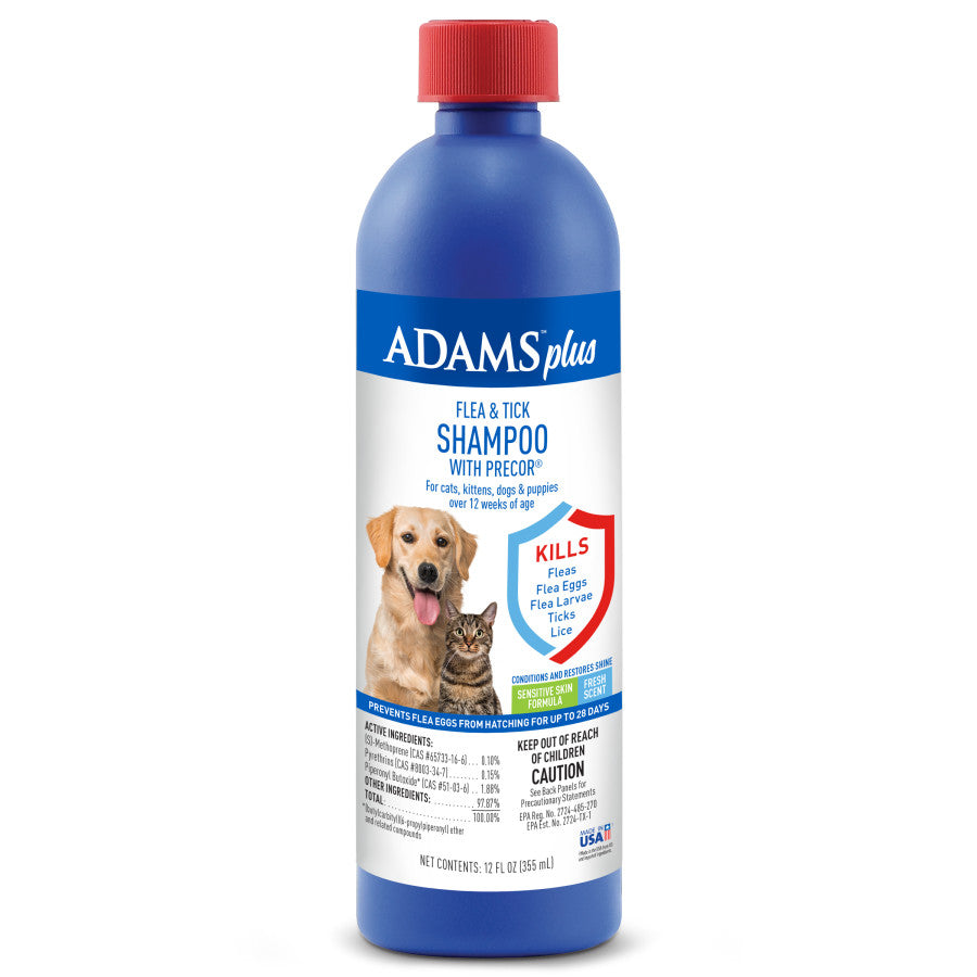 Adams Plus Flea & Tick Shampoo w/ Precor 12oz