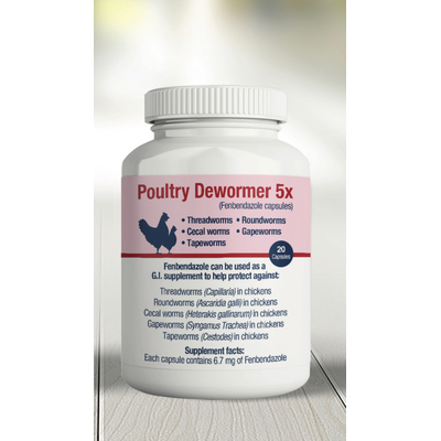 Poultry Dewormer 5x 20ct