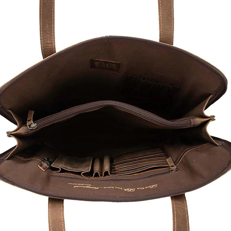 STS Cowhide Laptop Shopper