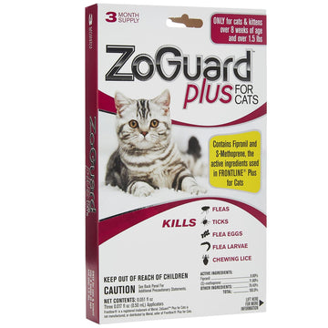 ZoGuard Plus for Cats Flea & Tick Treatment