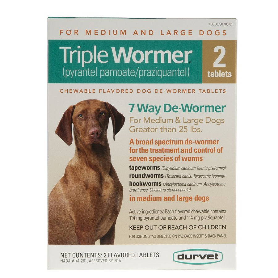 Durvet Triple Wormer Medium/Large Dog