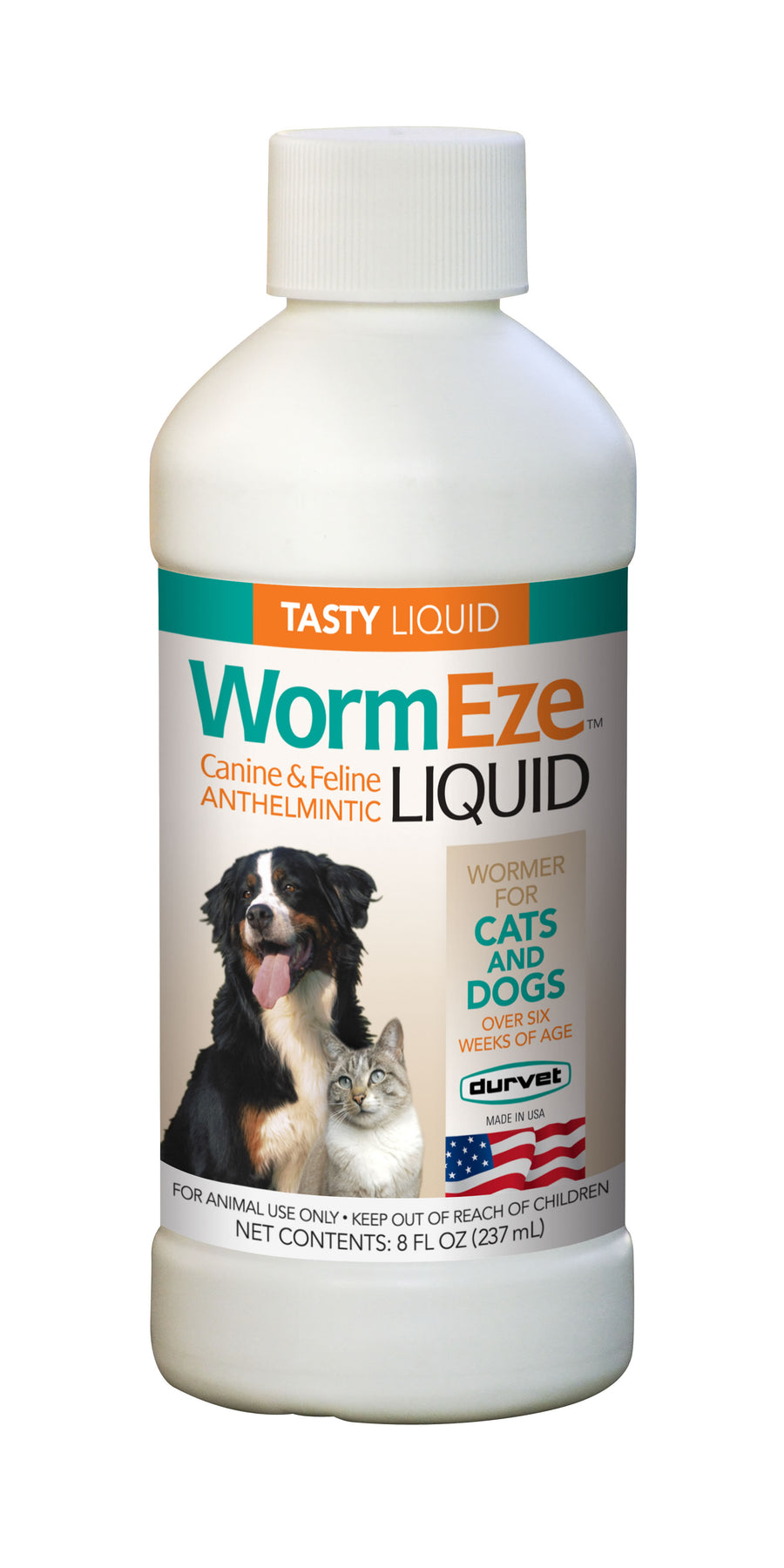 Durvet WormEze Liquid 8FL OZ Dog and Cat